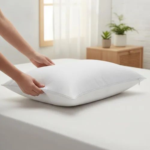 Vista 3 de Pillowcase, Double-Layer Zippered , White 48x74 cm