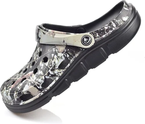 Vista 9 de PIMIO Zuecos de jardín para mujeres y hombres, zapatos de trabajo sin cordones con soporte de arco, zapatos de agua de secado rápido para mujeres