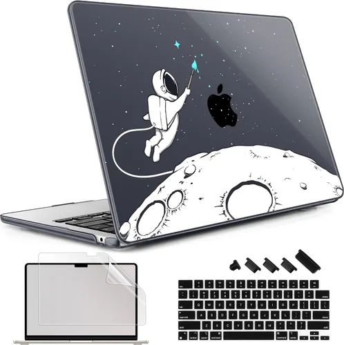 Vista 24 de May Chen Funda rígida de plástico para MacBook Air de 13.6 pulgadas 2026 2025 2024-2022 M5 A3449 M4 A3240 M3 A3113 M2 A2681, carcasa rígida