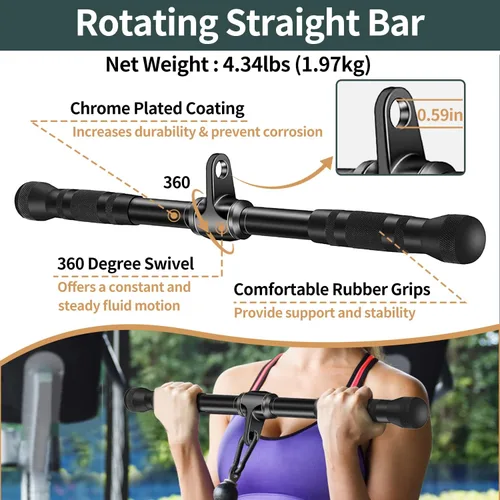 Vista 5 de Solid Cable Machine Attachment, Cable Attachments for Gym, Gym Cable Attachments, Cable Machine Attachments Set