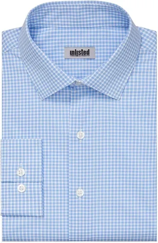 Vista 3 de Kenneth Cole Men's Dress Shirt Slim Fit Checks and Stripes (Patterned)