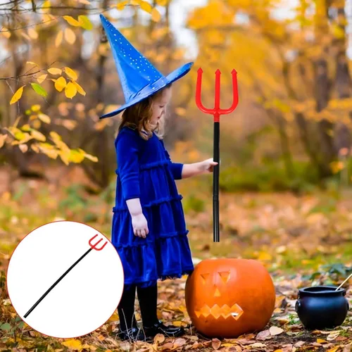 Vista 6 de BESPORTBLE Artículos de tenedor de diablo para hombres y mujeres, para niños, disfraz de cetro, demo, accesorios de disfraz de fiesta de Halloween