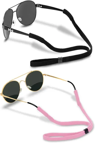 Vista 8 de Correa de gafas (2 piezas) Correa de gafas deportivas Retenedor ajustable de gafas de sol para hombres mujeres