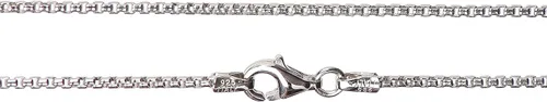 Vista 2 de Italian Quality Chain Cadena de plata de ley 925 Cadena redonda para mujeres u hombres y pulseras para mujeres u hombres, antideslustre