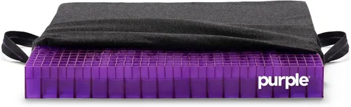 Vista 11 de Purple Cojín para espalda. GelFlex Grid Molded to Your Lower Back, Adjustable Strap - Pressure-Reducing, Temperature-Neutral - Made in USA