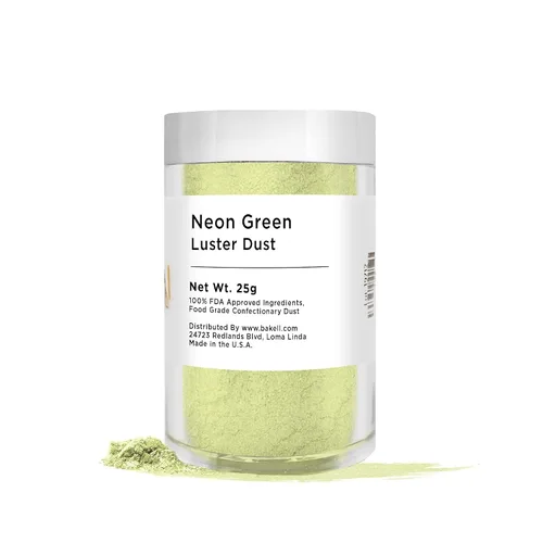 Vista 11 de BAKELL - Polvo colorante Luster Dust comestible Christmas Green, certificado Kosher, pintura y polvo 100 % comestible, de grado alimenticio, pintura