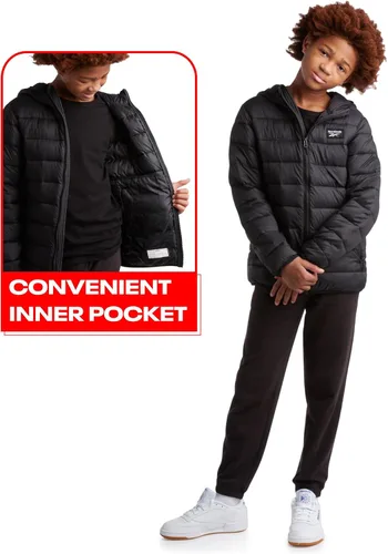 Vista 4 de Reebok Chaqueta para niño Abrigo acolchado ligero Abrigo básico para niños (7-16)