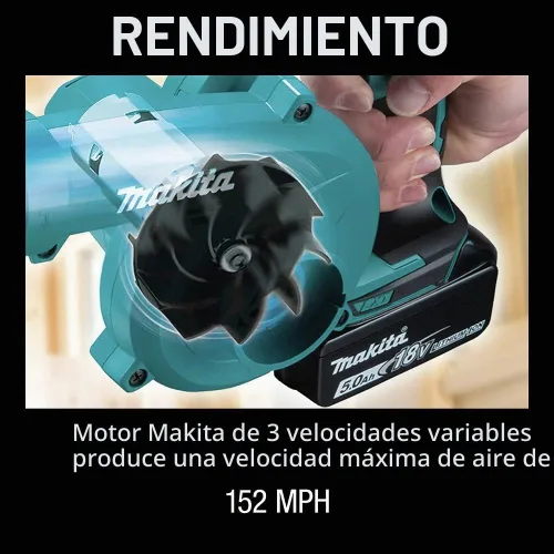 Vista 8 de Makita XBU06Z - Soplador de piso inalámbrico de iones de litio LXT® de 18 V, solo herramienta