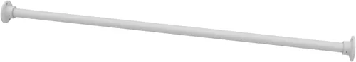 Vista 14 de Naiture - Barra de cortina de ducha recta de acero inoxidable de 36 pulgadas, acabado negro One-Piece Rod, Cut to Fit, Rustproof, Heavy-Duty Zinc