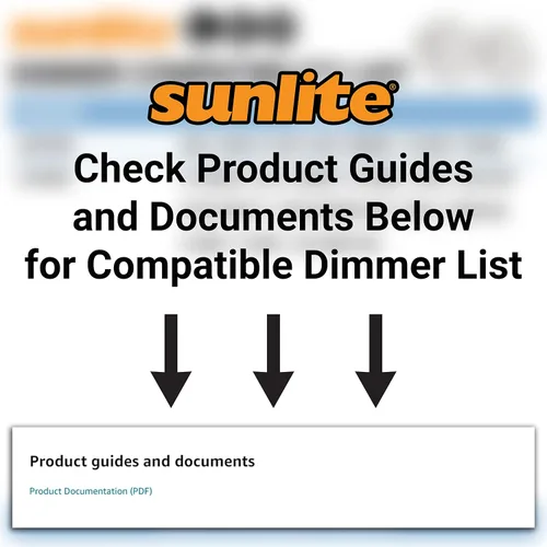 Vista 8 de Sunlite Mini panel redondo LED de 9 pulgadas, 18 W (75 W = ), 1100 lúmenes, 30K/40K/50K CCT seleccionable, regulable, acabado blanco, vida útil