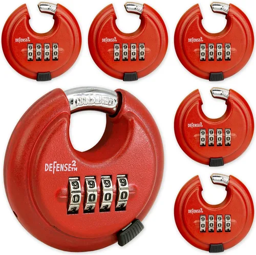 Vista 6 de Cerradura de disco de la serie Platinum, cerradura combinada de acero inoxidable duradera con acabado cepillado, diseño resistente a cortes de alta