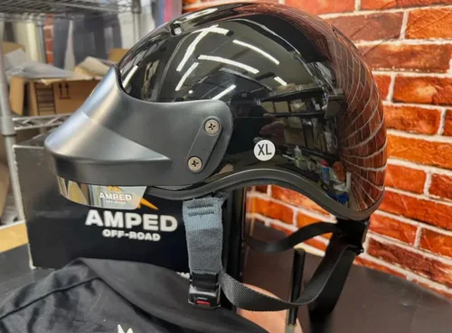 Vista 3 de AMPED Off-Road DOT Certified UTV Open Face Helmet - Lightweight Composite Open Face Helmet for Off-Road Adventures