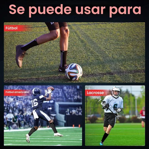 Vista 2 de MediCaptain Calcetines de fútbol con acolchado metatarsiano Calcetines de fútbol antideslizantes con protección acolchada para los pies para Negro