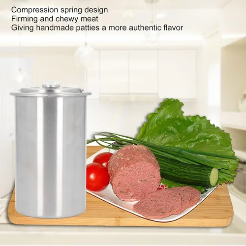 Vista 2 de Zerodis Máquina de jamón de acero inoxidable para prensa casera de carne de delicatessen con termómetro
