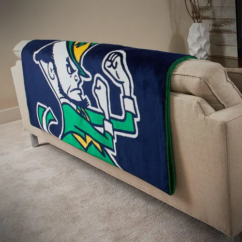Vista 4 de Manta de punto plateado con licencia oficial de la NCAA "Denali", 60 x 72 pulgadas, multicolor