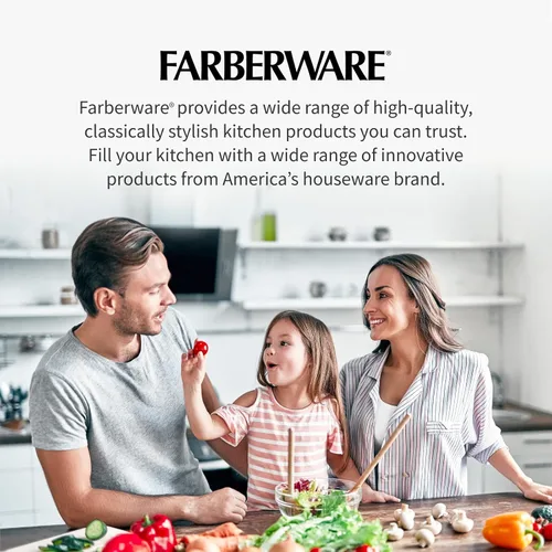 Vista 7 de Farberware EdgeKeeper - Juego de cuchillos de cocina de acero inoxidable estampado con bloque autoafilable, asas ergonómicas, se recomienda lavar a