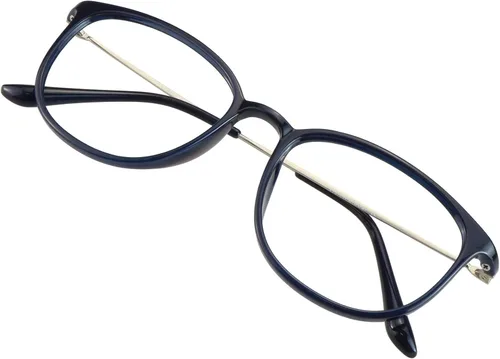 Vista 10 de VisionGlobal Blue Light Blocking Glasses for Women/Men, Anti Eyestrain, Computer Reading, TV Glasses, Stylish Square Frame
