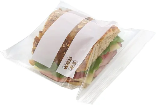 Vista 3 de Royal Bolsas de sándwich con doble cremallera, 6.5 x 6, paquete de 500 por Royal