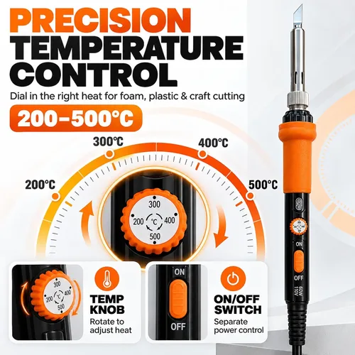 Vista 5 de Cortador plástico eléctrico del cuchillo caliente, herramienta caliente