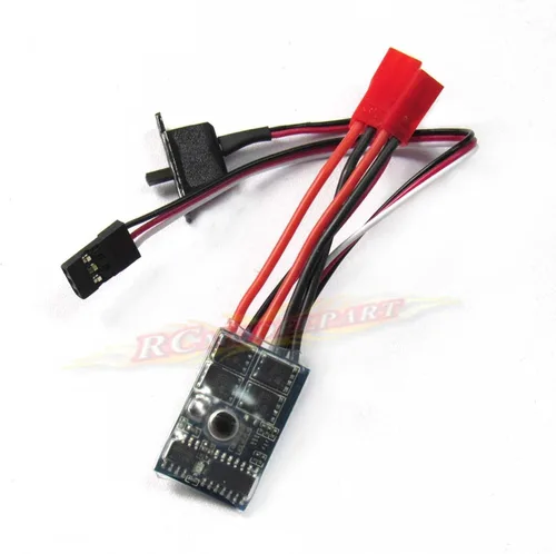 Vista 2 de Controlador de velocidad del motor cepillado Rc ESC 10a para 1/16 18 Rc tanque de barco de coche con freno