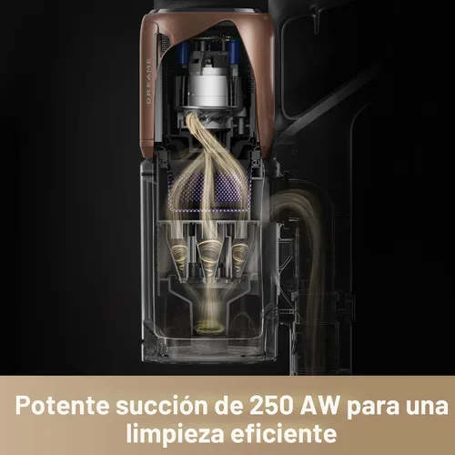 Vista 2 de DREAME Aspiradora inalámbrica Z20, aspiradora inteligente con potente succión de 250 AW, hasta 90 minutos de tiempo de funcionamiento, versátil