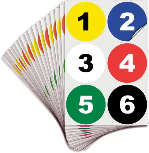 Vista 18 de iSYFIX Calcomanías negras de números consecutivos – 1 a 100, 1 pulgada, 1 juego – Vinilo autoadhesivo de alta calidad, ideal para inventario