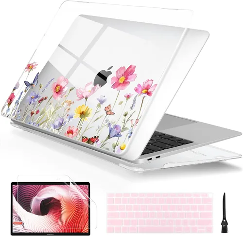 Vista 13 de Batianda Funda personalizable para MacBook Air M1 de 13 pulgadas modelo A2337 A2179 A1932 versión 2021 2020 2019, carcasa rígida pintada en 3D