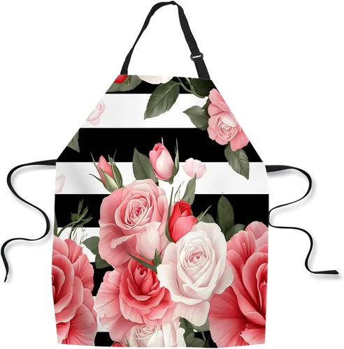 Vista 10 de Delantal de Cocina Faro con Puesta de Sol Delantal para Hornear en Casa Chef Delantal Impermeable para Mujeres y Hombres 31X27 Pulgadas