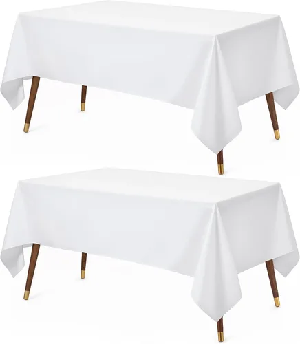 Vista 13 de Utopia Kitchen Mantel rectangular, 1 paquete, mantel lavable a máquina, mantel de poliéster para comedor, fiestas de bufé, pícnics, eventos, bodas