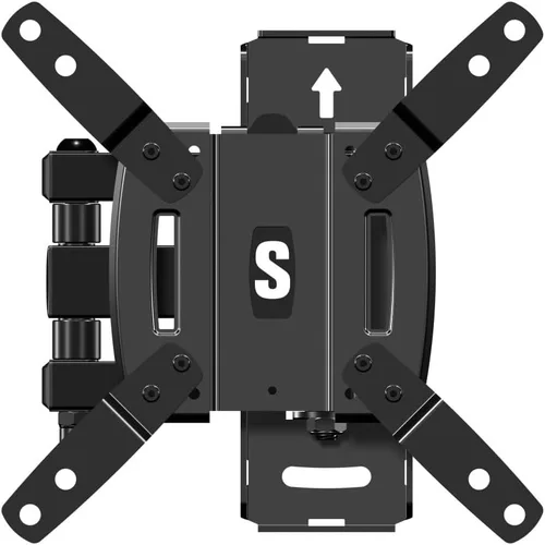 Vista 4 de SECURA QSF210 - Soporte de pared para TV de movimiento completo pequeño para pantallas de 10 a 40 pulgadas de hasta 100 libras, inclinación