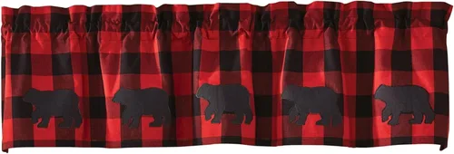 Vista 15 de Park Designs Cenefa con forro de oso Concord, 60 x 14 Oso Negro Concord