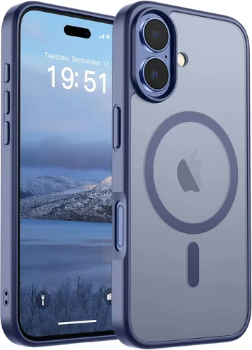 Vista 45 de SUPFINE Funda magnética para iPhone SE 2022 (3ª)/2020 (2ª), iPhone 8 (compatible con MagSafe) (protección contra caídas de grado militar), funda