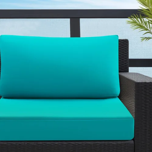 Vista 3 de idee-home - Cojines de exterior para muebles de patio, cojín de asiento para exteriores