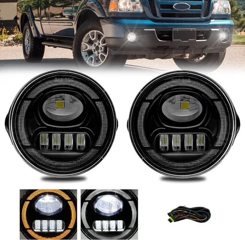 Vista 50 de Fog Lights Compatible With 2013 2014 2015 Ford Explorer Front Bumper Driving Lamp Assembly Clear Lens