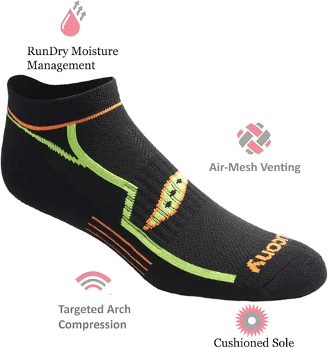 Vista 6 de Saucony - Paquete múltiple de calcetines para hombre invisibles rendimiento y calce cómodo