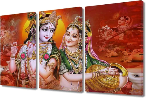 Vista 52 de TUMOVO Arte de pared de Dios hindú para sala de estar, lienzo de Ganesha, arte de pared de escultura de elefante, cuadros modernos, arte