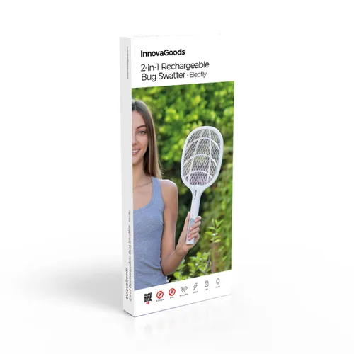 Vista 10 de Raqueta Matainsectos Recargable con Luz UV 2 en 1 Elecfly InnovaGoods