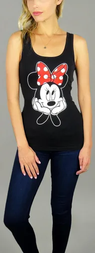 Vista 2 de Disney Camiseta sin mangas con espalda cruzada de Minnie Mouse Hipster para mujer