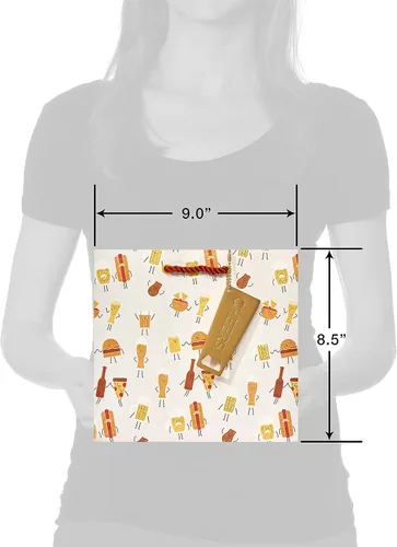 Vista 4 de Papyrus Bolsa de regalo de cerveza de 9 pulgadas (Beer Buddies) para cumpleaños y todas las ocasiones (1 bolsa)