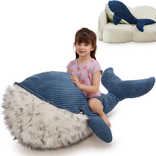 Vista 21 de MorisMos Animal de Peluche Gigante Guepardo Almohada de Felpa 4 pies, 47" Juguete de Felpa de Guepardo Extra Grande para Niños y Adultos, Leopardo