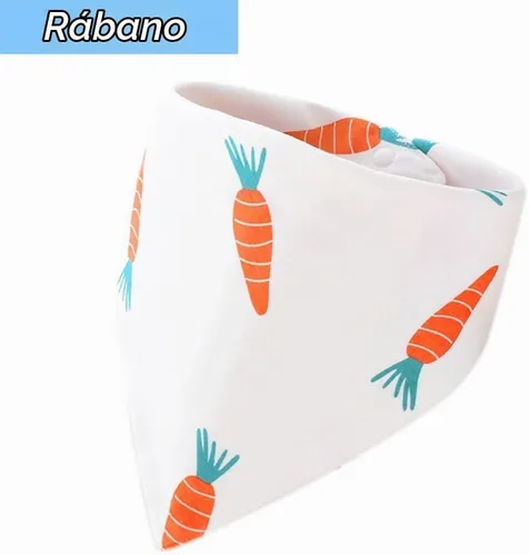 Vista 6 de Baberos 100% algodón para bebé, bandana para niño y niña, 9 baberos para babear, dentición y alimentación