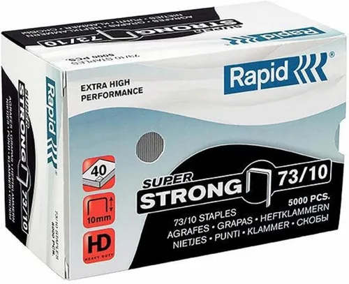 Vista 2 de Rapid 24890800 Grapas de la serie 73 de 1/2 pulgada para grapar alicates con HD31, 5000 por caja