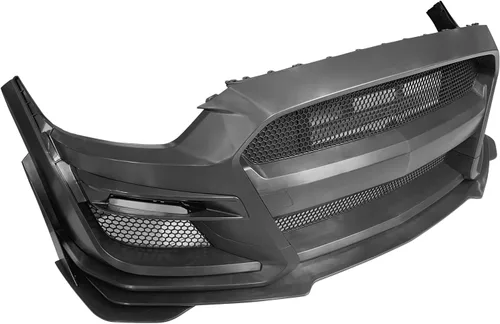 Vista 4 de FREEMOTOR802 Defensa delantera para Ford Mustang 2015-2017, estilo GT500. Kit de conversión de cubierta completa de defensa delantera en negro