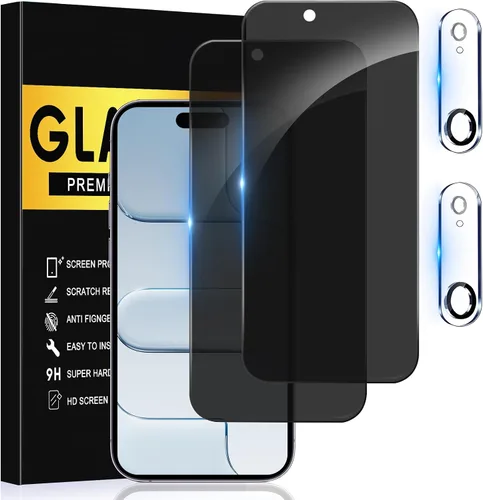 Vista 47 de Paquete de 2 protectores de pantalla de privacidad para iPhone 11 2 Pantalla de privacidad