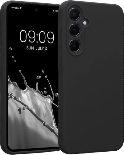 Vista 163 de kwmobile Funda compatible con Samsung Galaxy A13 4G - Funda delgada de silicona TPU - Acabado suave al tacto - Amarillo radiante