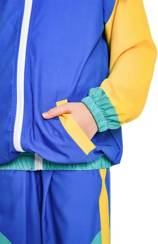 Vista 6 de Conjunto deportivo de los años 80 para niños, disfraz de hip hop, parte superior y pantalones, ropa deportiva de baile retro