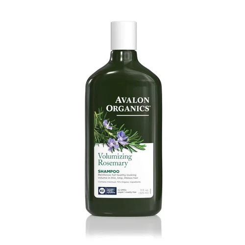 Vista 13 de Champú revitalizante de lavanda Avalon Organics, para cabello suave, brillante y agradable al tacto para cabello normal a seco, 11 onzas fluidas