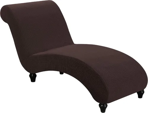 Vista 36 de FantasDecor Funda Elástica para Chaise Lounge Funda de Silla con Patrón de Celosía con Reposabrazos para Sala de Estar Dormitorio Doble Brazo Tela