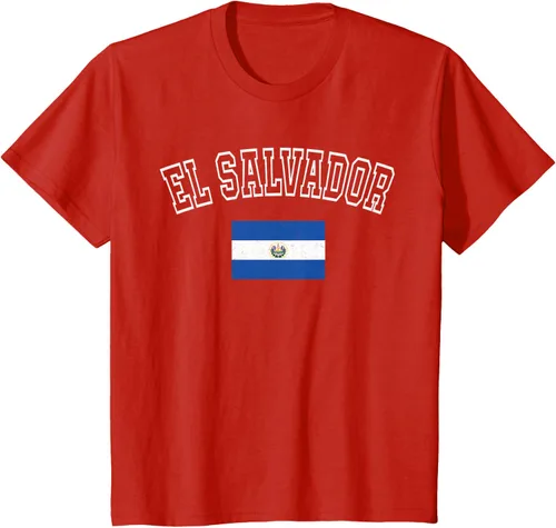 Vista 3 de Camiseta vintage con diseño de la bandera de El Salvador