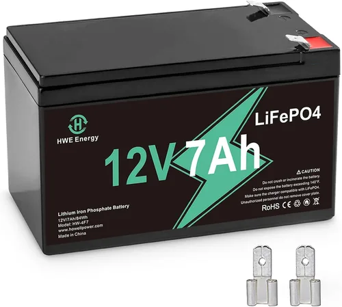 Vista 9 de Batería de litio recargable de 12 V 5 Ah, más de 4000 ciclo profundo LiFePO4 12 voltios 5 amperios batería de repuesto para Liftmaster 485LM